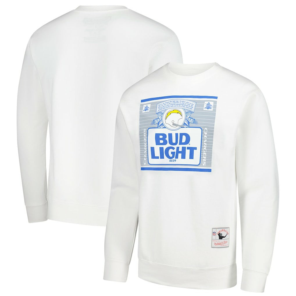 Los Angeles Chargers x Bud Light The Crest Pullover Sweatshirt White