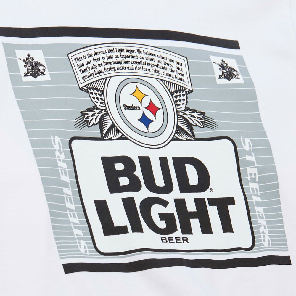 Pittsburgh Steelers x Bud Light The Crest Pullover Sweatshirt White