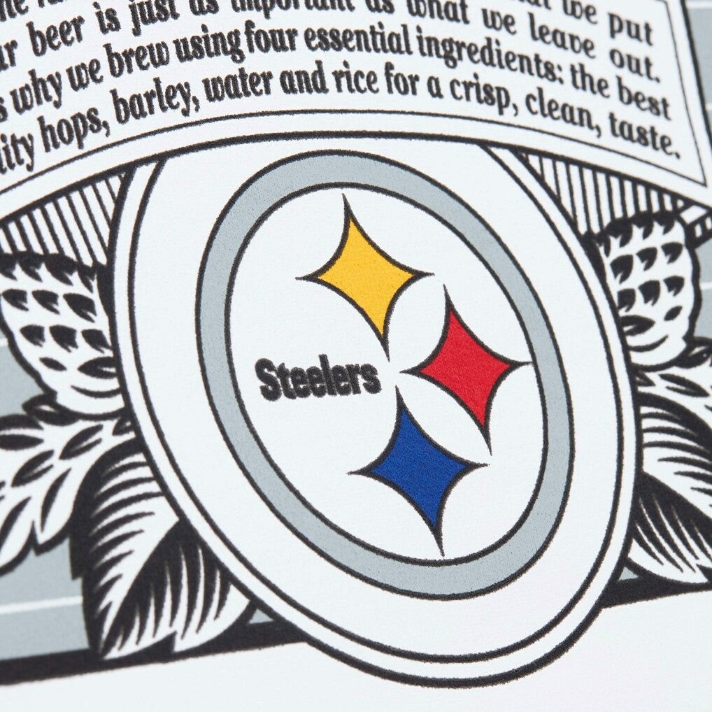 Pittsburgh Steelers x Bud Light The Crest Pullover Sweatshirt White