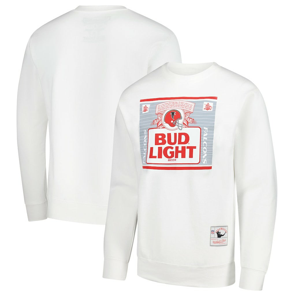 Atlanta Falcons x Bud Light The Crest Pullover Sweatshirt White