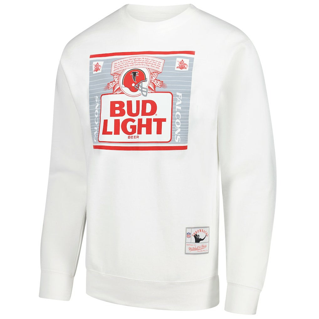 Atlanta Falcons x Bud Light The Crest Pullover Sweatshirt White