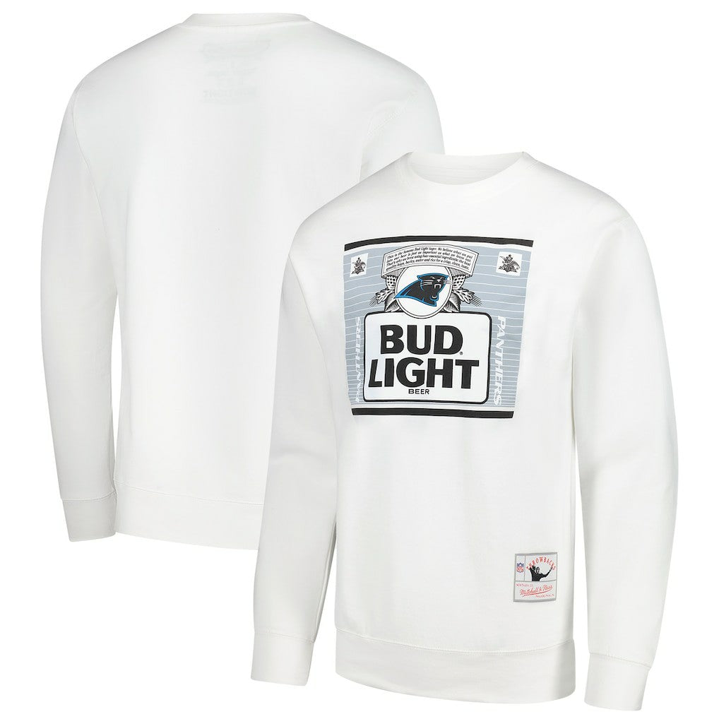 Carolina Panthers x Bud Light The Crest Pullover Sweatshirt White