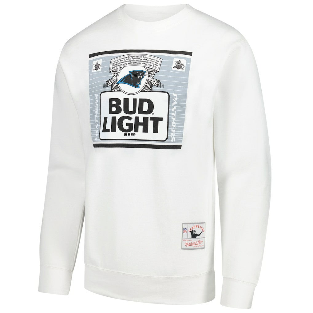 Carolina Panthers x Bud Light The Crest Pullover Sweatshirt White
