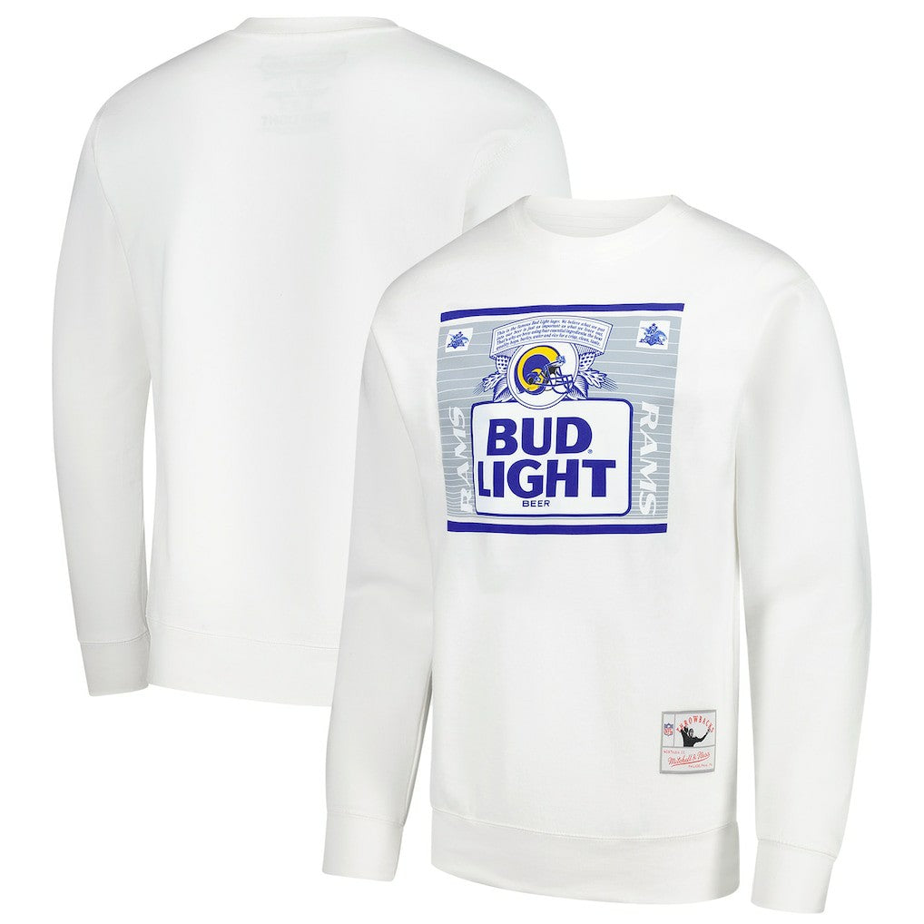 Los Angeles Rams x Bud Light The Crest Pullover Sweatshirt White