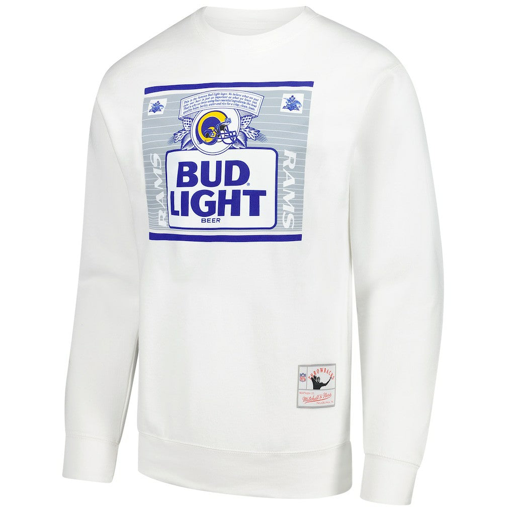 Los Angeles Rams x Bud Light The Crest Pullover Sweatshirt White