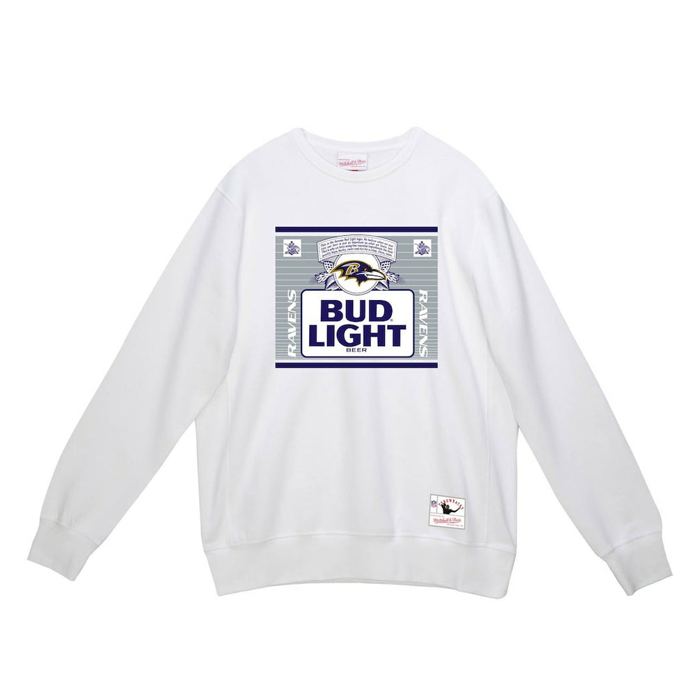 Baltimore Ravens x Bud Light The Crest Pullover Sweatshirt White