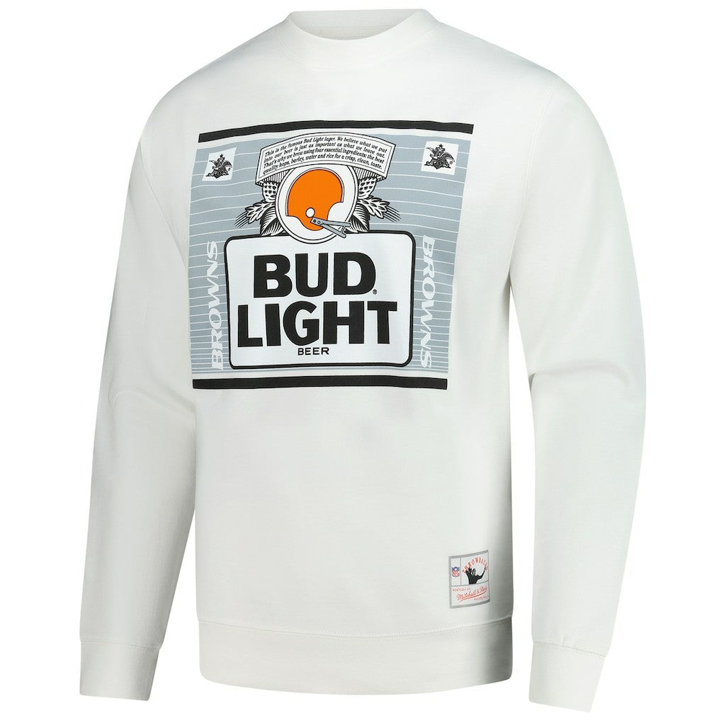 Cleveland Browns x Bud Light The Crest Pullover Sweatshirt White