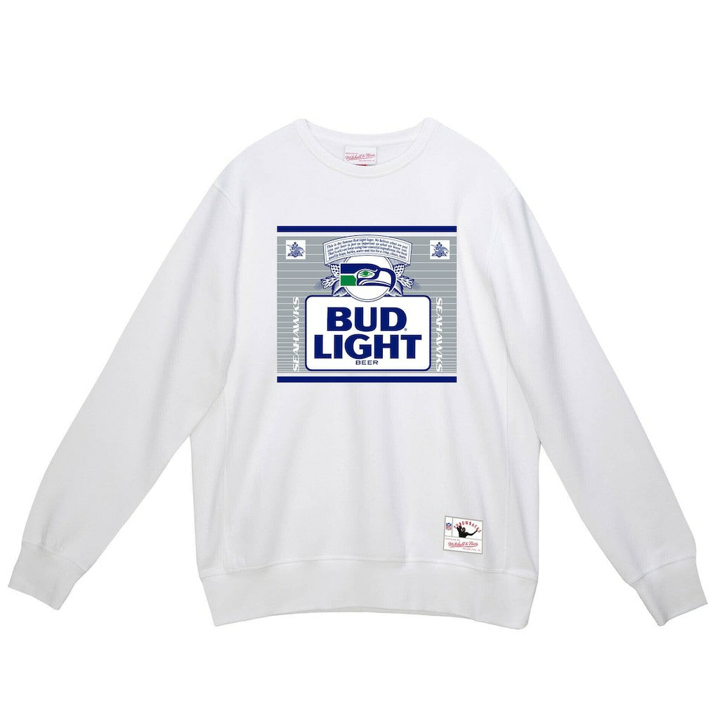 Seattle Seahawks x Bud Light The Crest Pullover Sweatshirt White