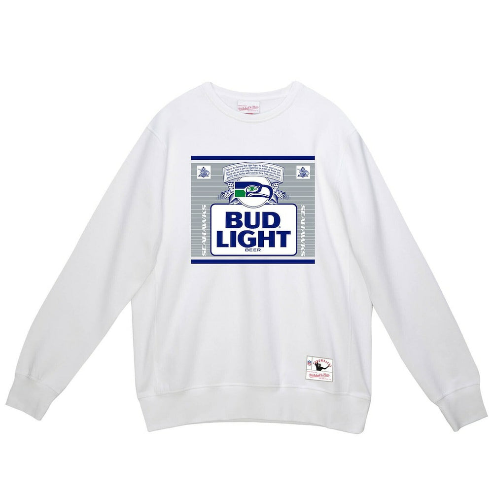 Seattle Seahawks x Bud Light The Crest Pullover Sweatshirt White