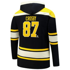 NHL Sidney Crosby Pittsburgh Penguins '47 Big & Tall Lace-up Pullover Hoodie - Black