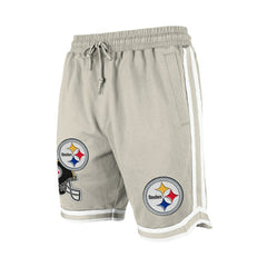 Pittsburgh Steelers New Era Stone Multi Patch Shorts Light Beige