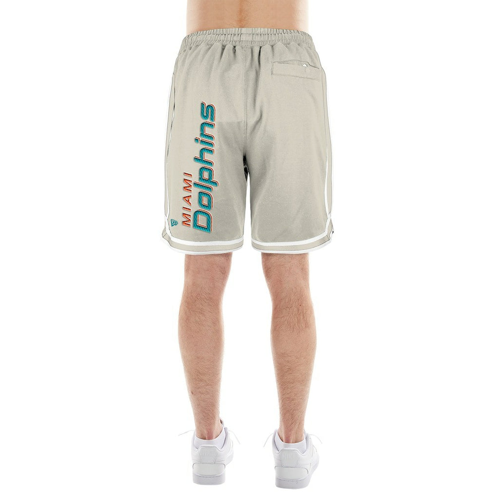 Miami Dolphins New Era Stone Multi Patch Shorts Light Beige