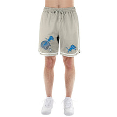 Detroit Lions New Era Stone Multi Patch Shorts Light Beige