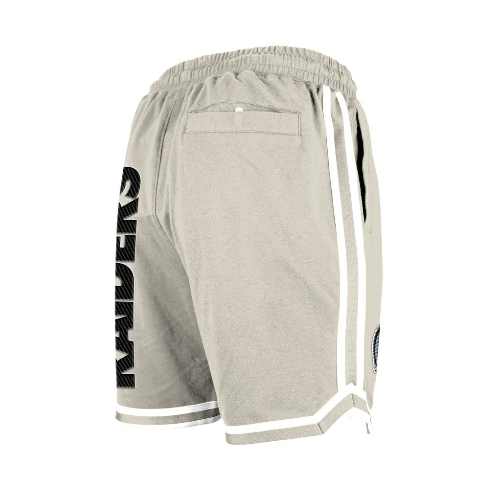 Las Vegas Raiders New Era Stone Multi Patch Shorts Light Beige