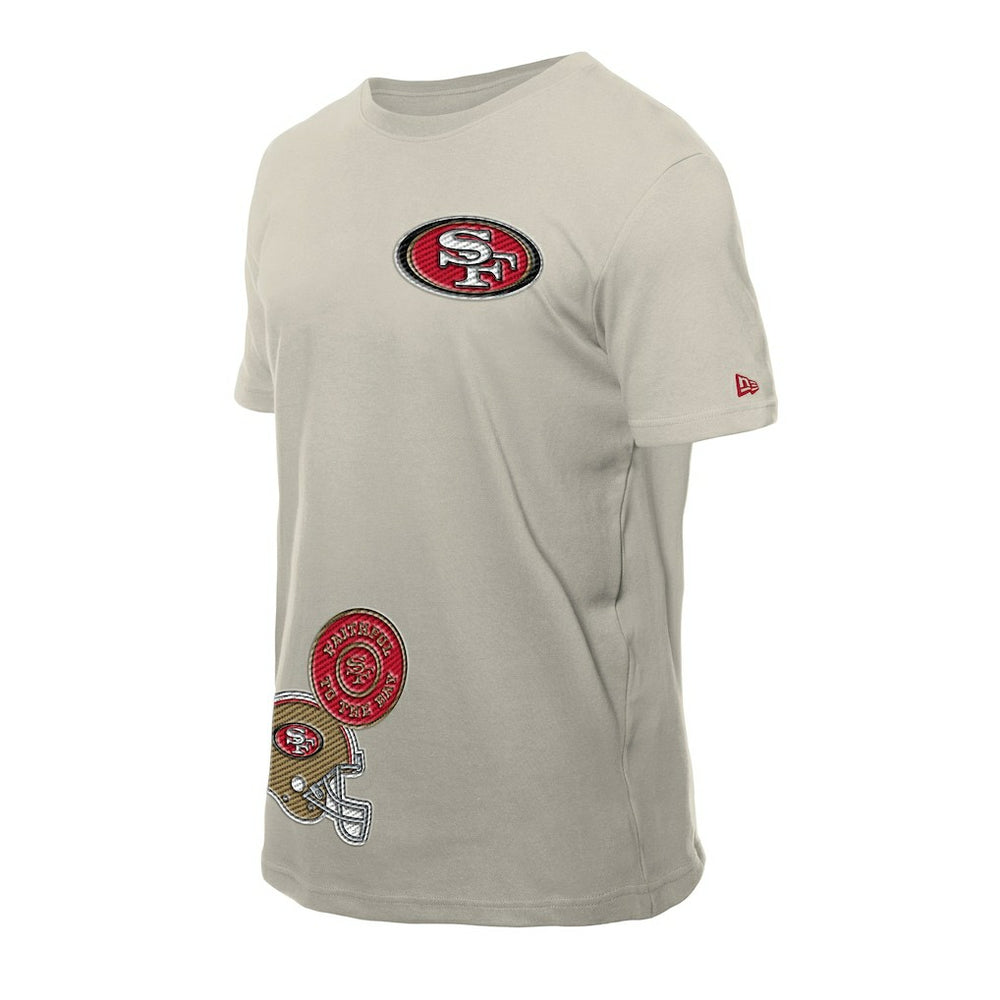 San Francisco 49ers New Era Multi Patch T-Shirt Light Beige