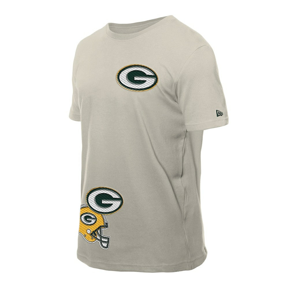 Green Bay Packers New Era Multi Patch T-Shirt Light Beige