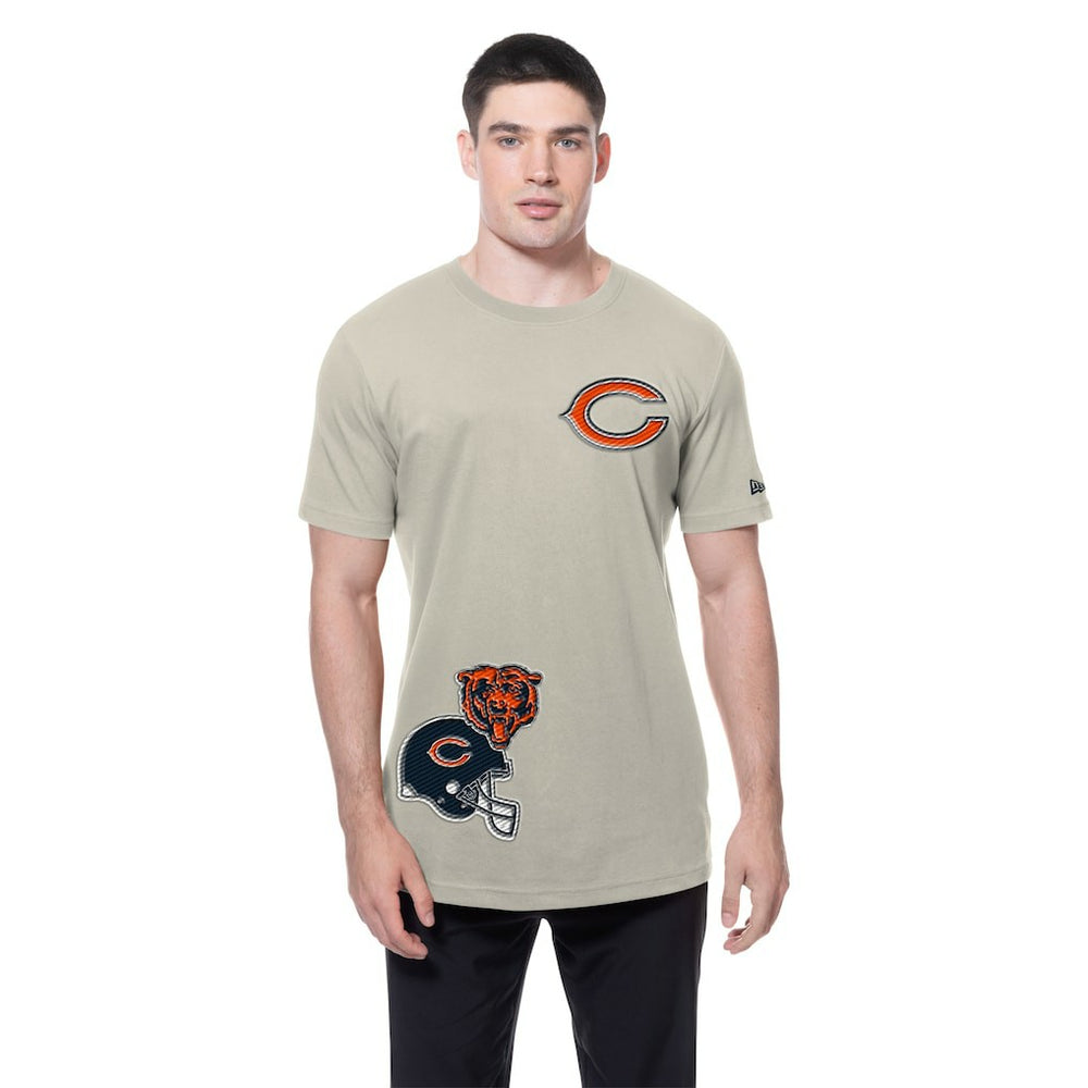 Chicago Bears New Era Multi Patch T-Shirt Light Beige