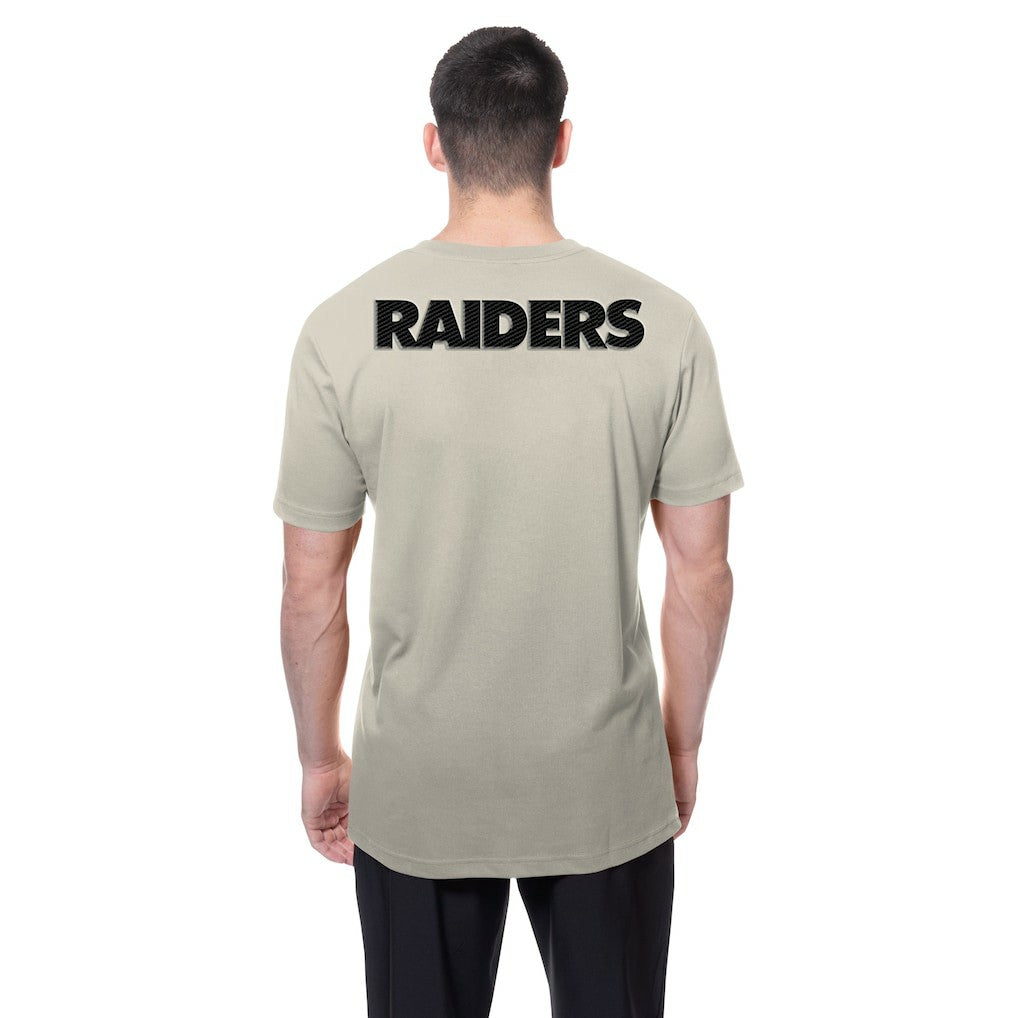 Las Vegas Raiders New Era Multi Patch T-Shirt Light Beige