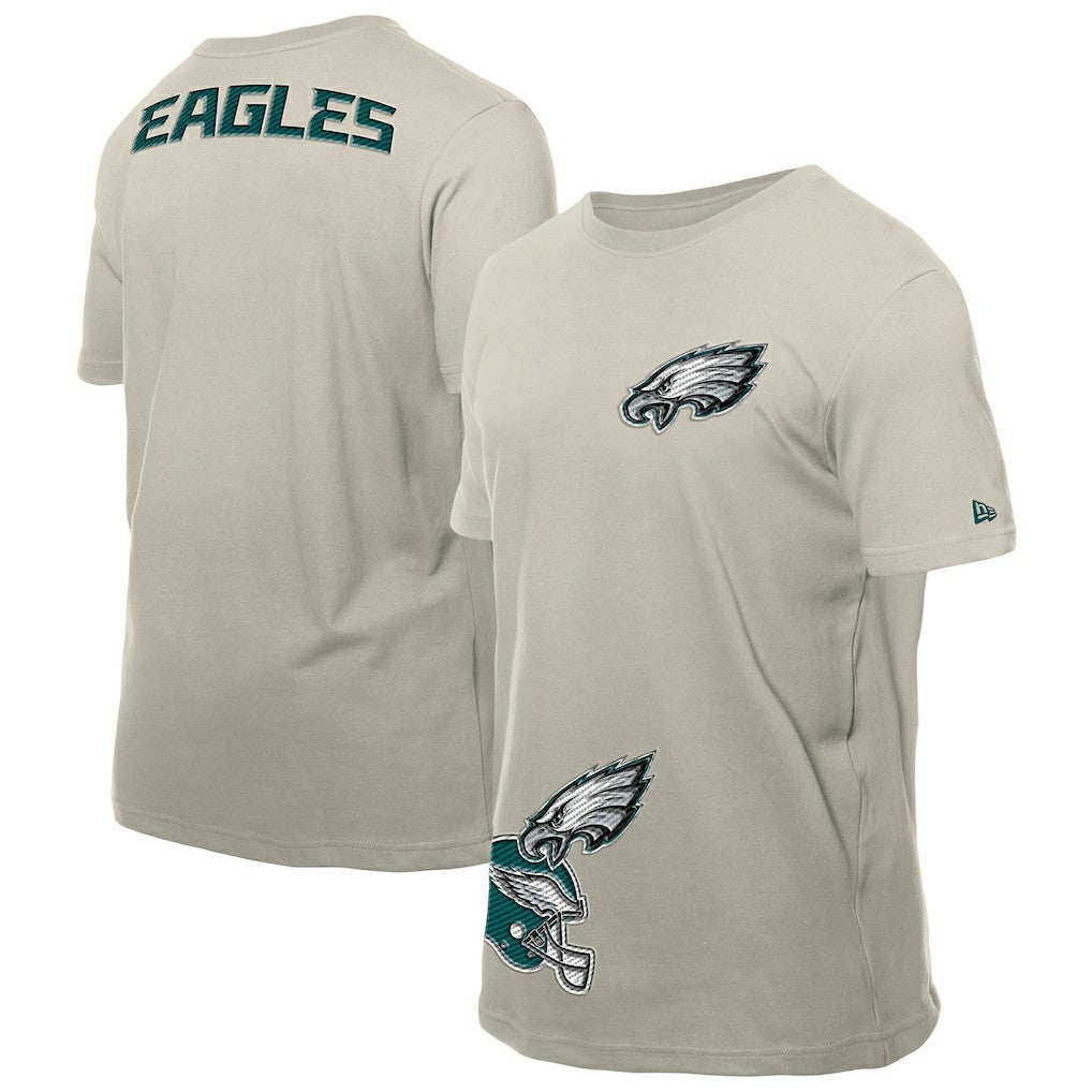 Philadelphia Eagles New Era Multi Patch T-Shirt Light Beige