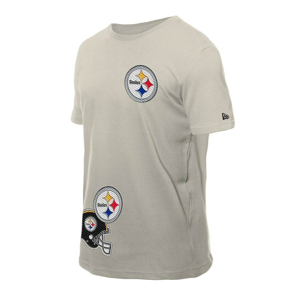 Pittsburgh Steelers New Era Multi Patch T-Shirt Light Beige