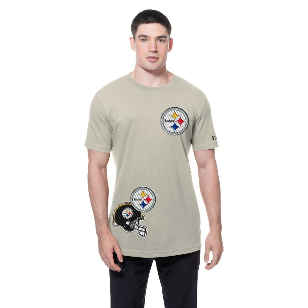 Pittsburgh Steelers New Era Multi Patch T-Shirt Light Beige