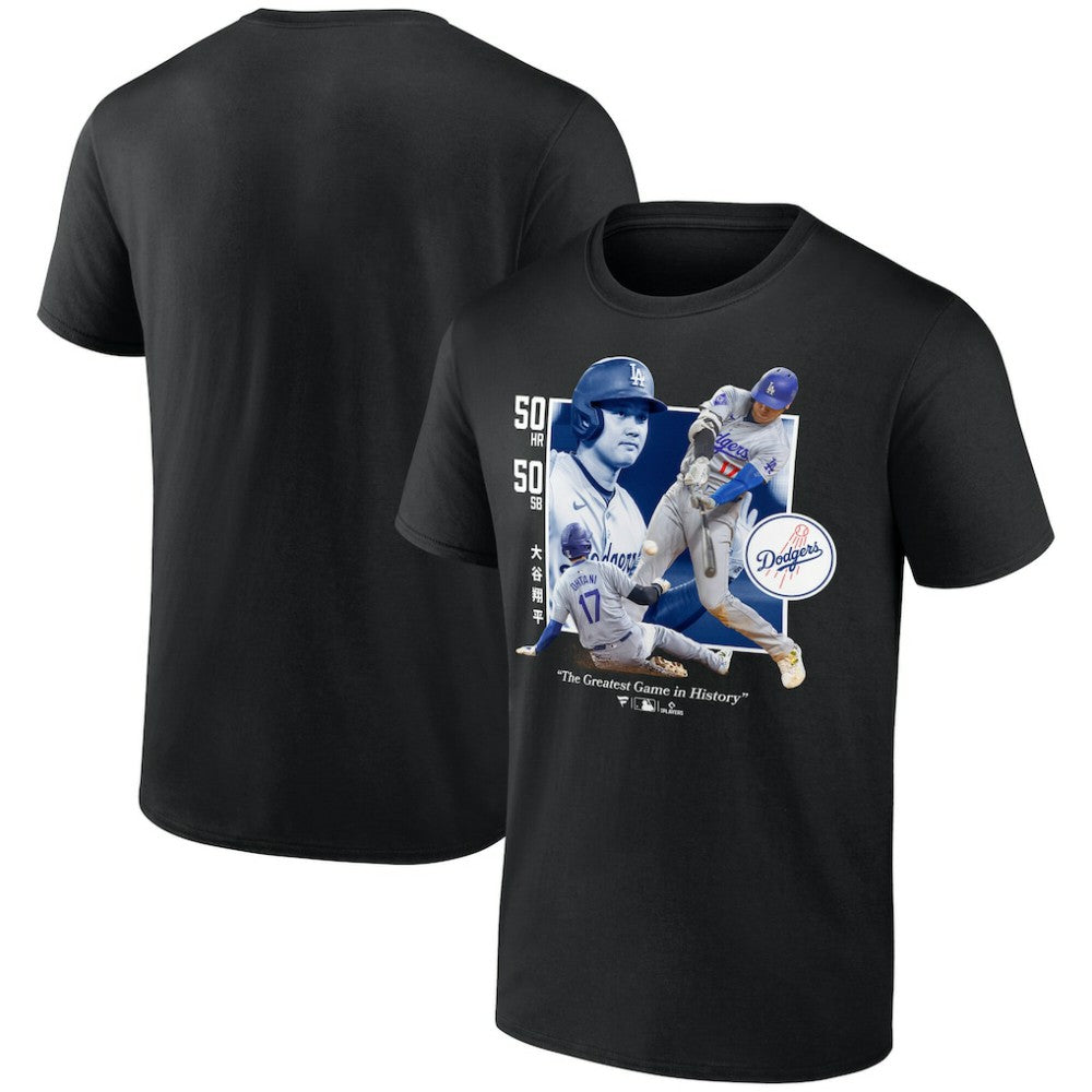Shohei Ohtani Los Angeles Dodgers Greatest Game T-Shirt - Black T-shirts