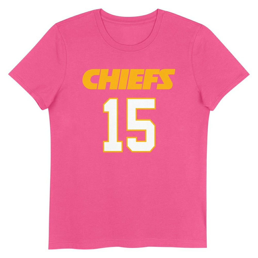 Patrick Mahomes Kansas City Chiefs Girls Youth Player Name & Number T-Shirt Pink