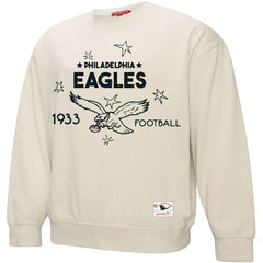 Philadelphia Eagles Women's Shooting Stars Pullover Sweatshirt Cream