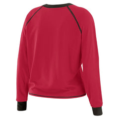 Arizona Cardinals WEAR by Erin Andrews Women's Plus Size Tie-Front Long Sleeve Top Cardinal/Black
