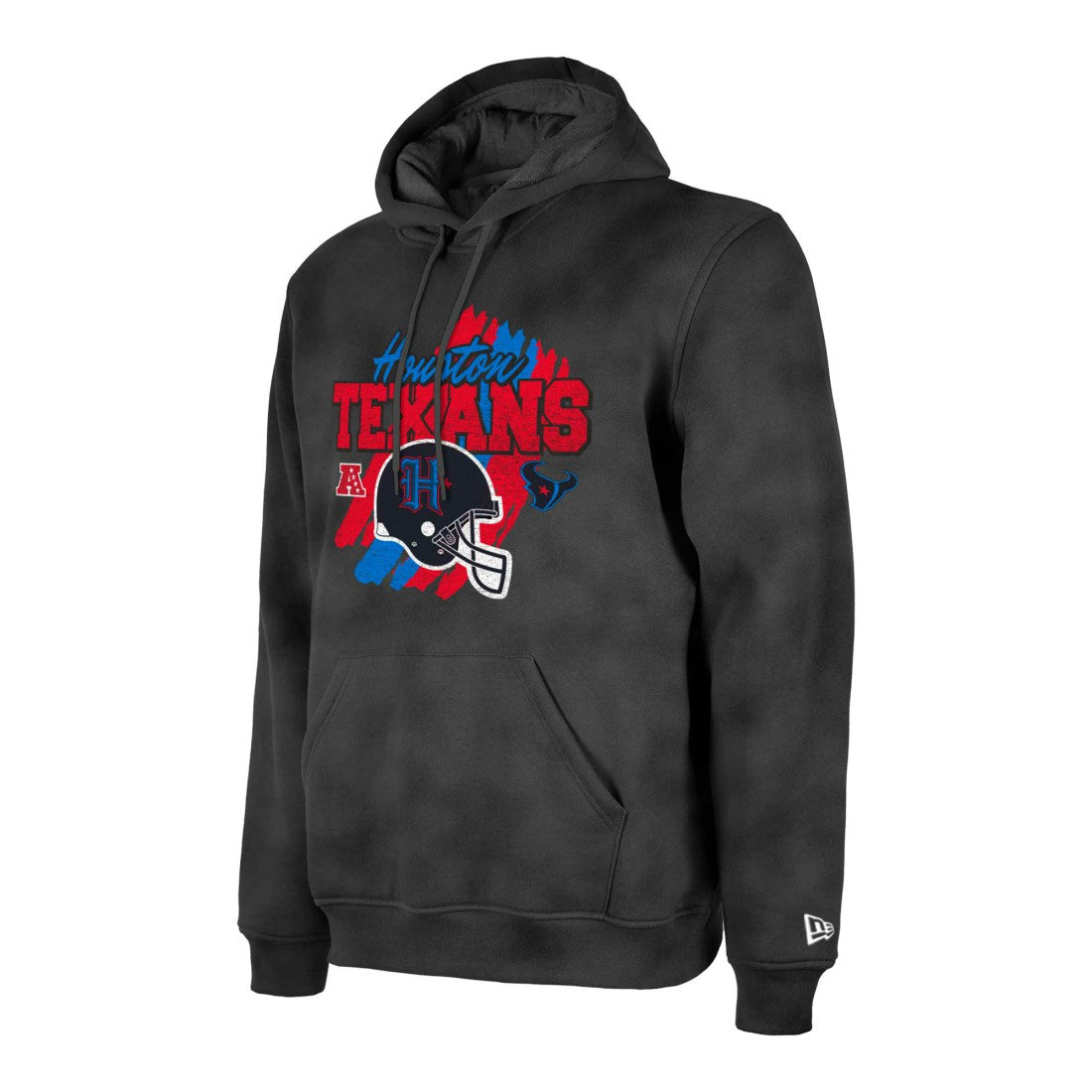 Houston Texans New Era Identity Helmet Enzyme Washed Pullover Hoodie Black