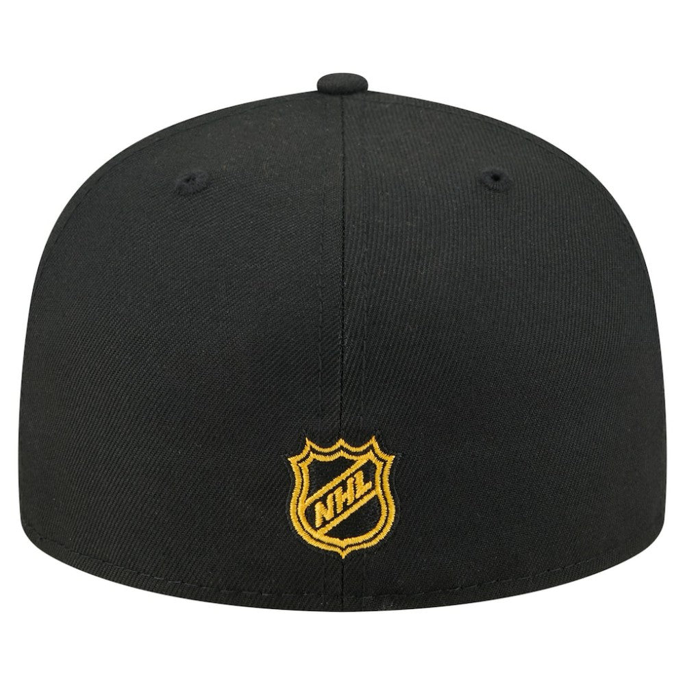 NHL Boston Bruins New Era State Stitch 59FIFTY Fitted Hat - Black