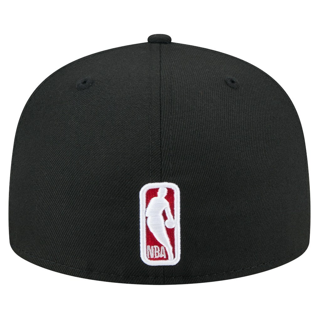 Chicago Bulls State Stitch 59FIFTY Fitted Hat Black