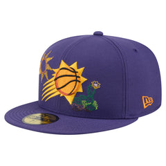Phoenix Suns State Stitch 59FIFTY Fitted Hat Purple