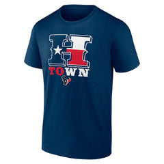Houston Texans Hometown Rushing Yards T-Shirt Navy
