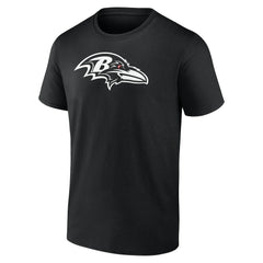 Baltimore Ravens Personalized Name & Number Monochrome T-Shirt Black