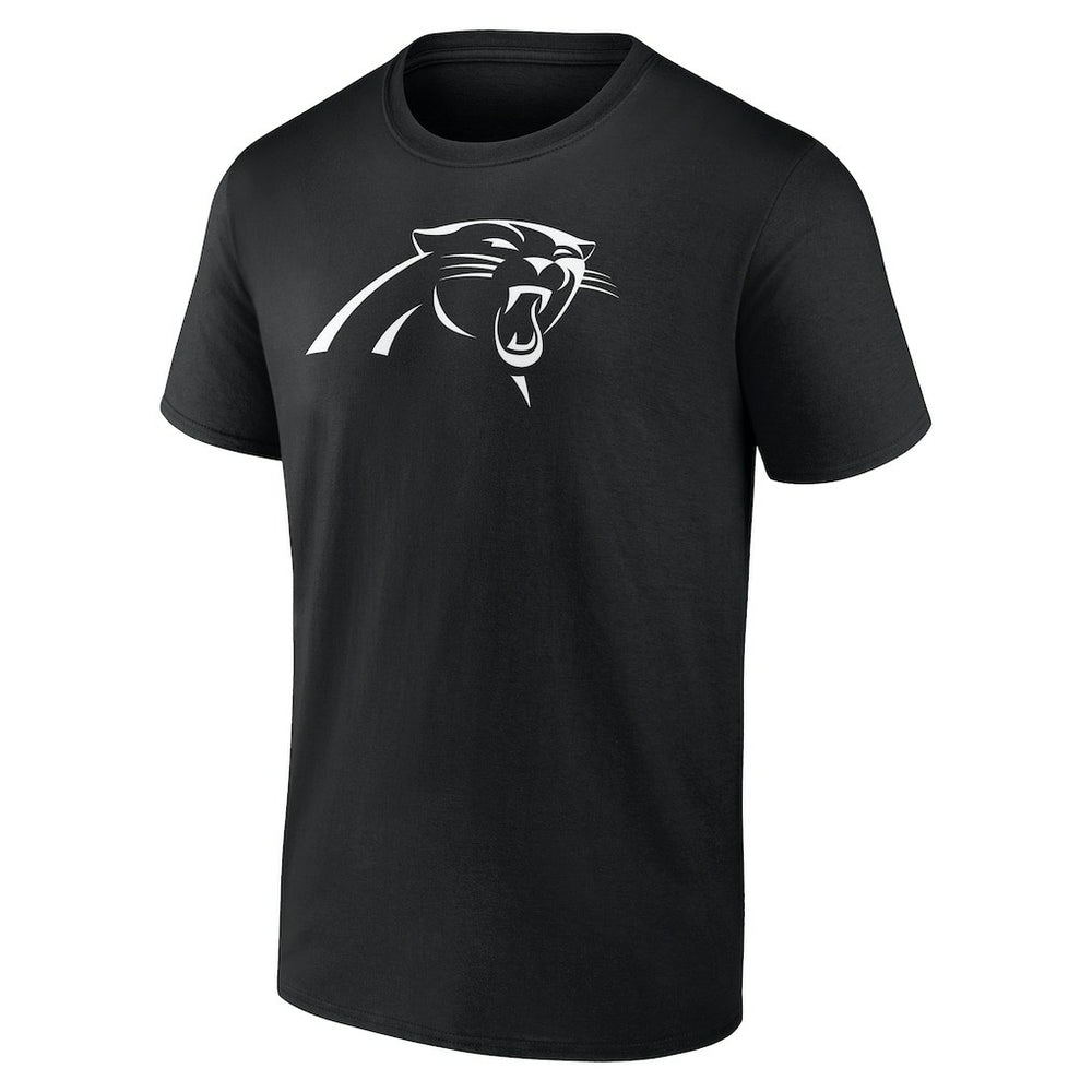 Carolina Panthers Personalized Name & Number Monochrome T-Shirt Black