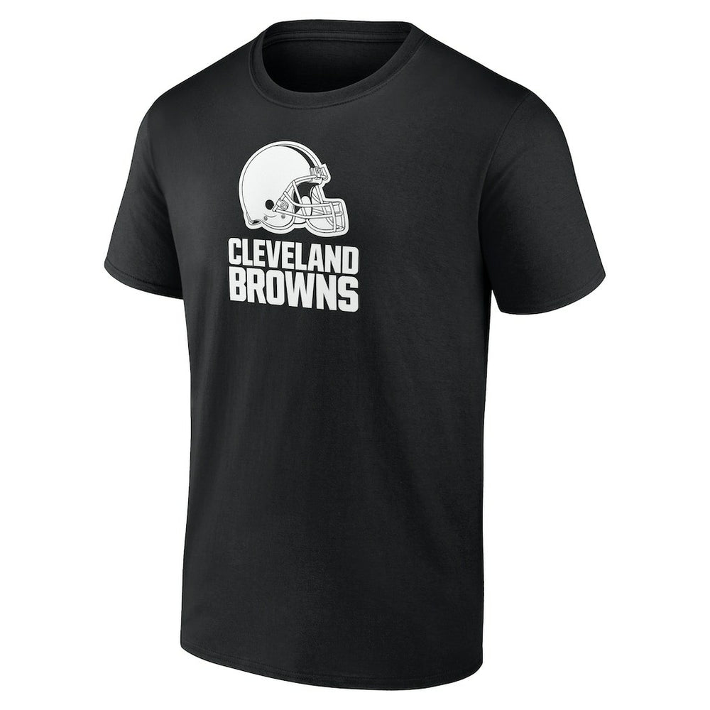 Cleveland Browns Personalized Name & Number Monochrome T-Shirt Black