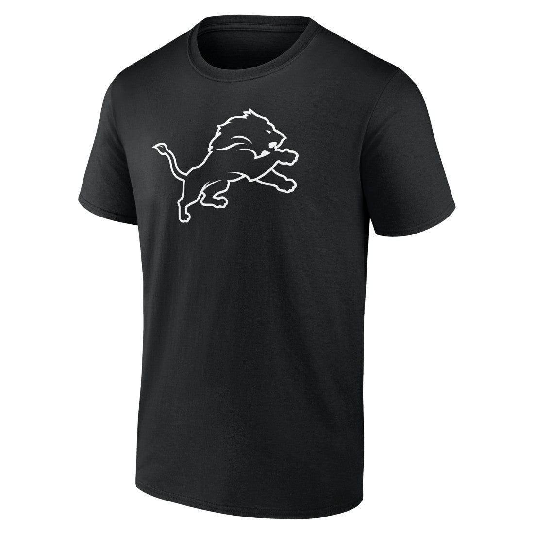 Detroit Lions Personalized Name & Number Monochrome T-Shirt Black