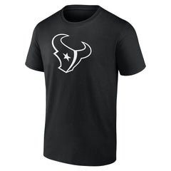 Houston Texans Personalized Name & Number Monochrome T-Shirt Black