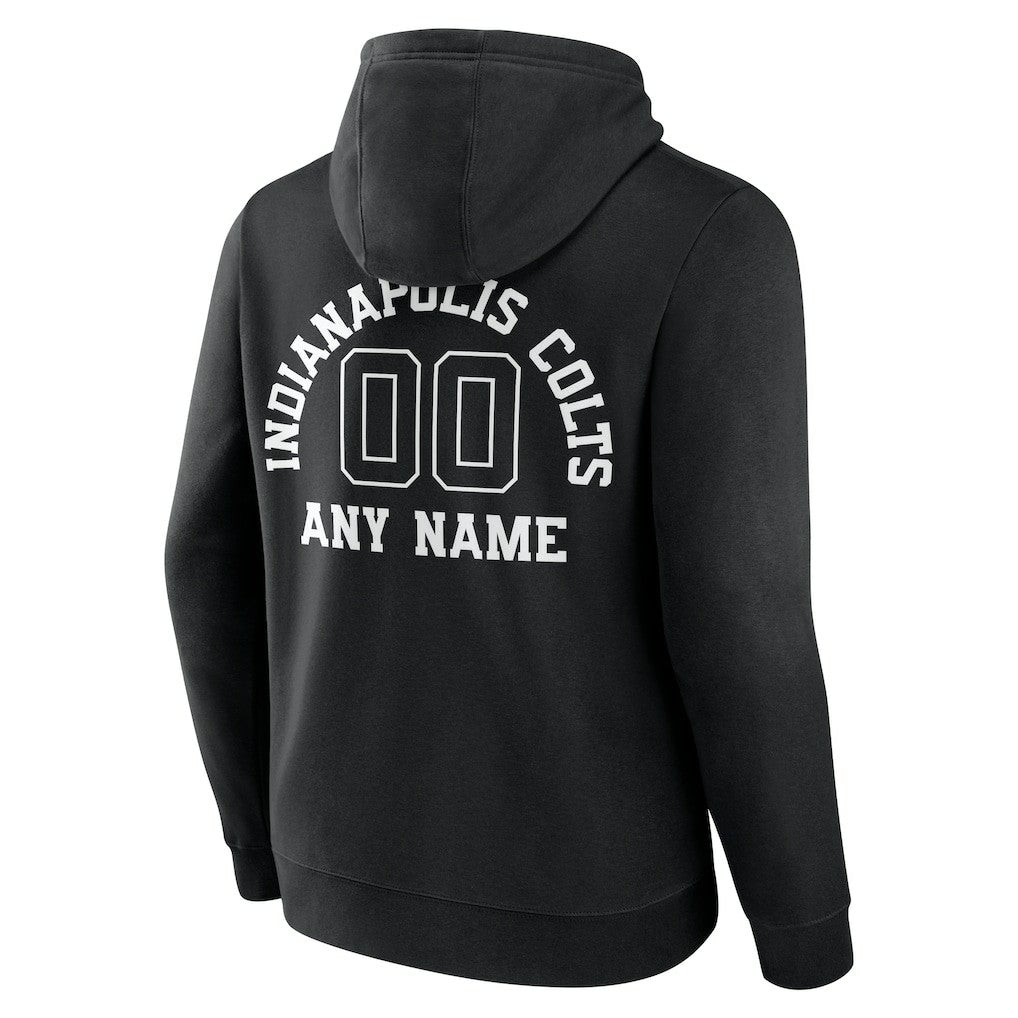 Indianapolis Colts Personalized Name & Number Pullover Hoodie Black