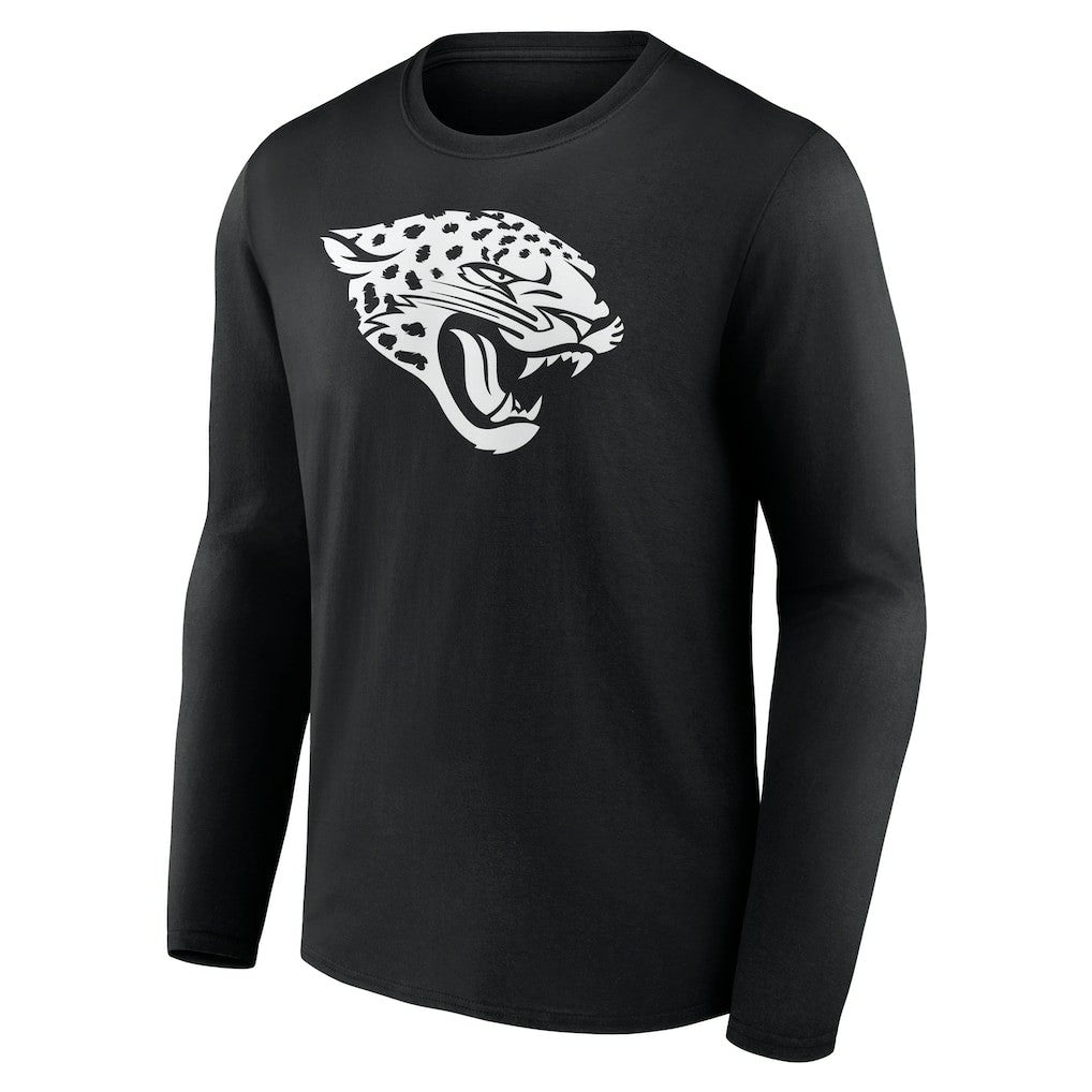Jacksonville Jaguars Personalized Name & Number Monochrome Long Sleeve T-Shirt Black