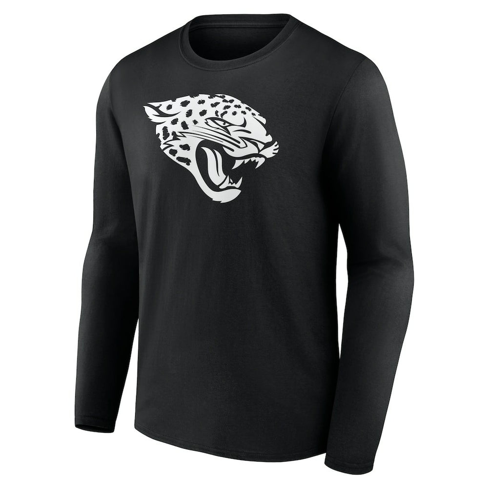 Jacksonville Jaguars Personalized Name & Number Monochrome Long Sleeve T-Shirt Black