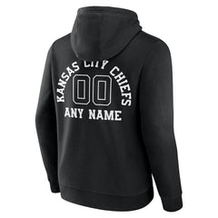 Kansas City Chiefs Personalized Name & Number Pullover Hoodie Black