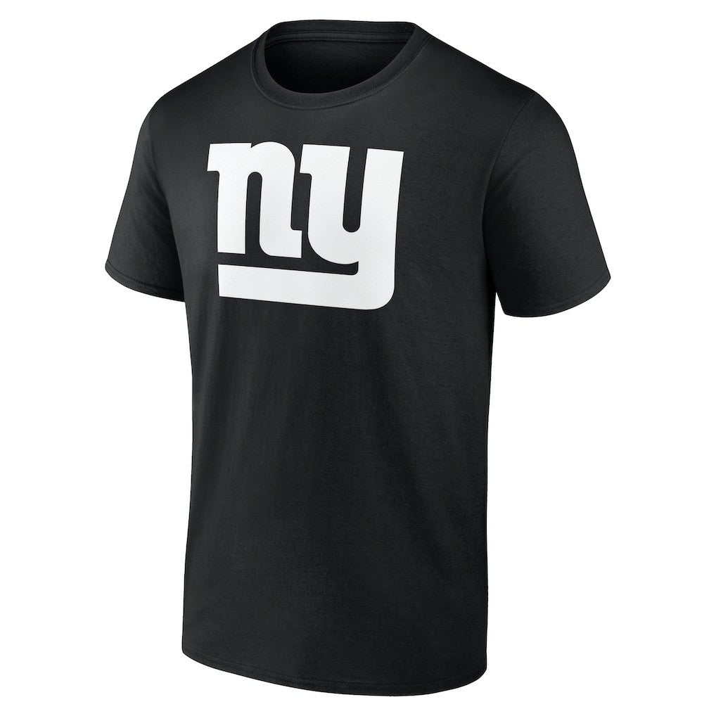 New York Giants Personalized Name & Number Monochrome T-Shirt Black