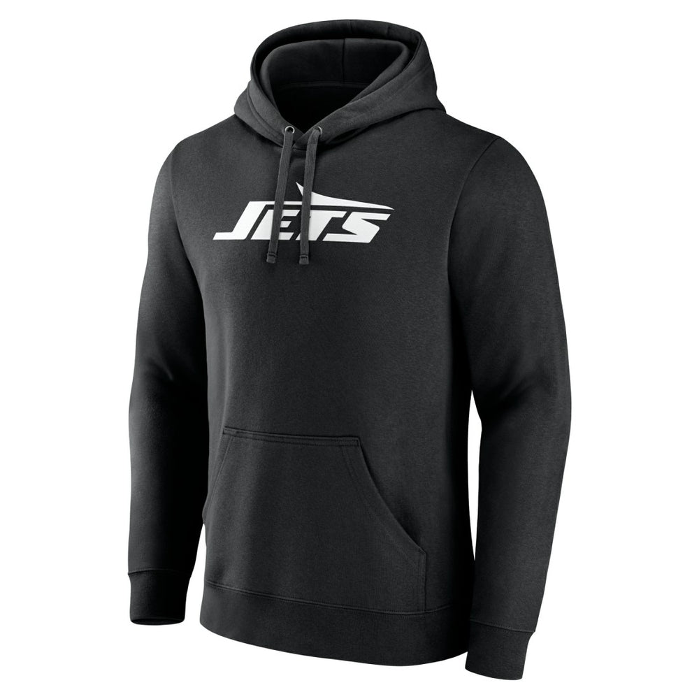New York Jets Personalized Name & Number Pullover Hoodie Black