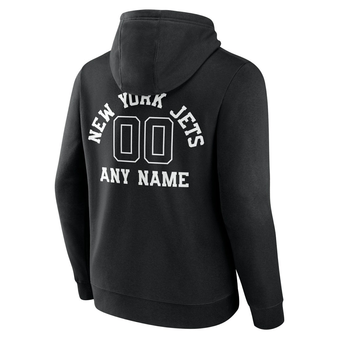 New York Jets Personalized Name & Number Pullover Hoodie Black