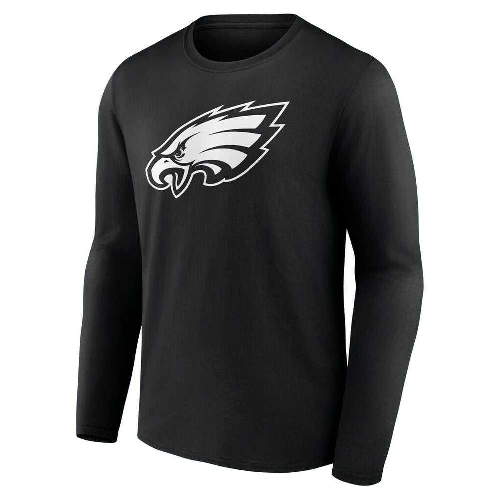 Philadelphia Eagles Personalized Name & Number Monochrome Long Sleeve T-Shirt Black