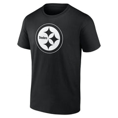 Pittsburgh Steelers Personalized Name & Number Monochrome T-Shirt Black