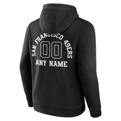 San Francisco 49ers Personalized Name & Number Pullover Hoodie Black