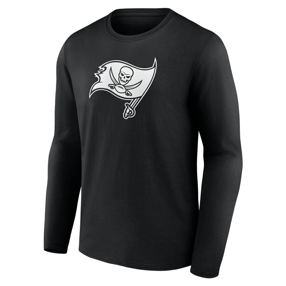 Tampa Bay Buccaneers Personalized Name & Number Monochrome Long Sleeve T-Shirt Black